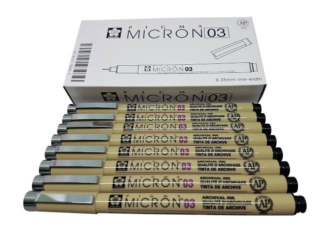 Sakura Pigma Micron .03 Drawing Pen (for panel lining)