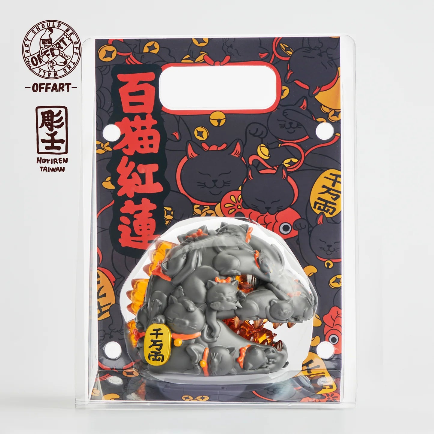 OFFART x Arren Hundred Cats Red Lotus Blessing Mini Version