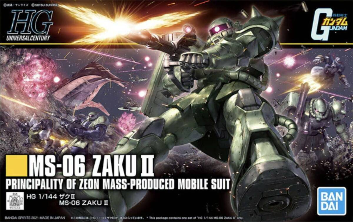 BANDAI HG 1/144 HGUC MS-06 Zaku II (REVIVE)