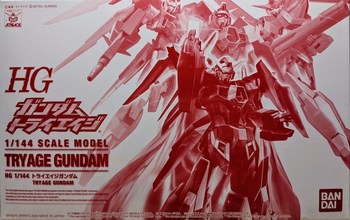 PBANDAI HG 1/144 HGAGE Tryage Gundam